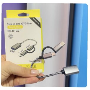 Adaptador de USB 2 en 1 (V8-Tipo C)
