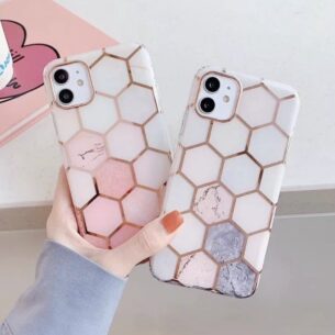 Estuche Marmol Panal iphone