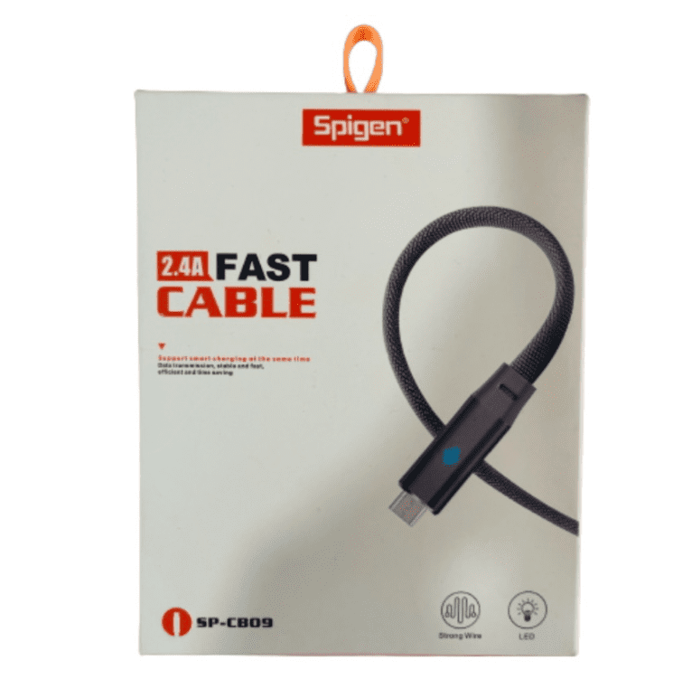 cable spigen Cable Micro Spigen SP-CB09 Rojo - Imagen 1