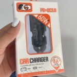 Cargador de Carro 60W Tipo C y  1 USB