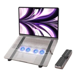 Holder de Escritorio para Portátil Plegable con Ventilador